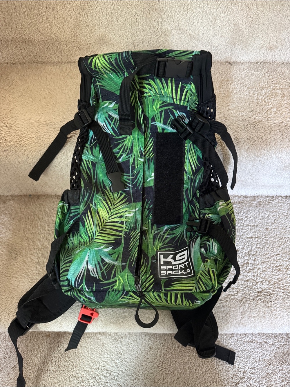 K9 Sport Sack Dog Carrier in Green Leaf Print